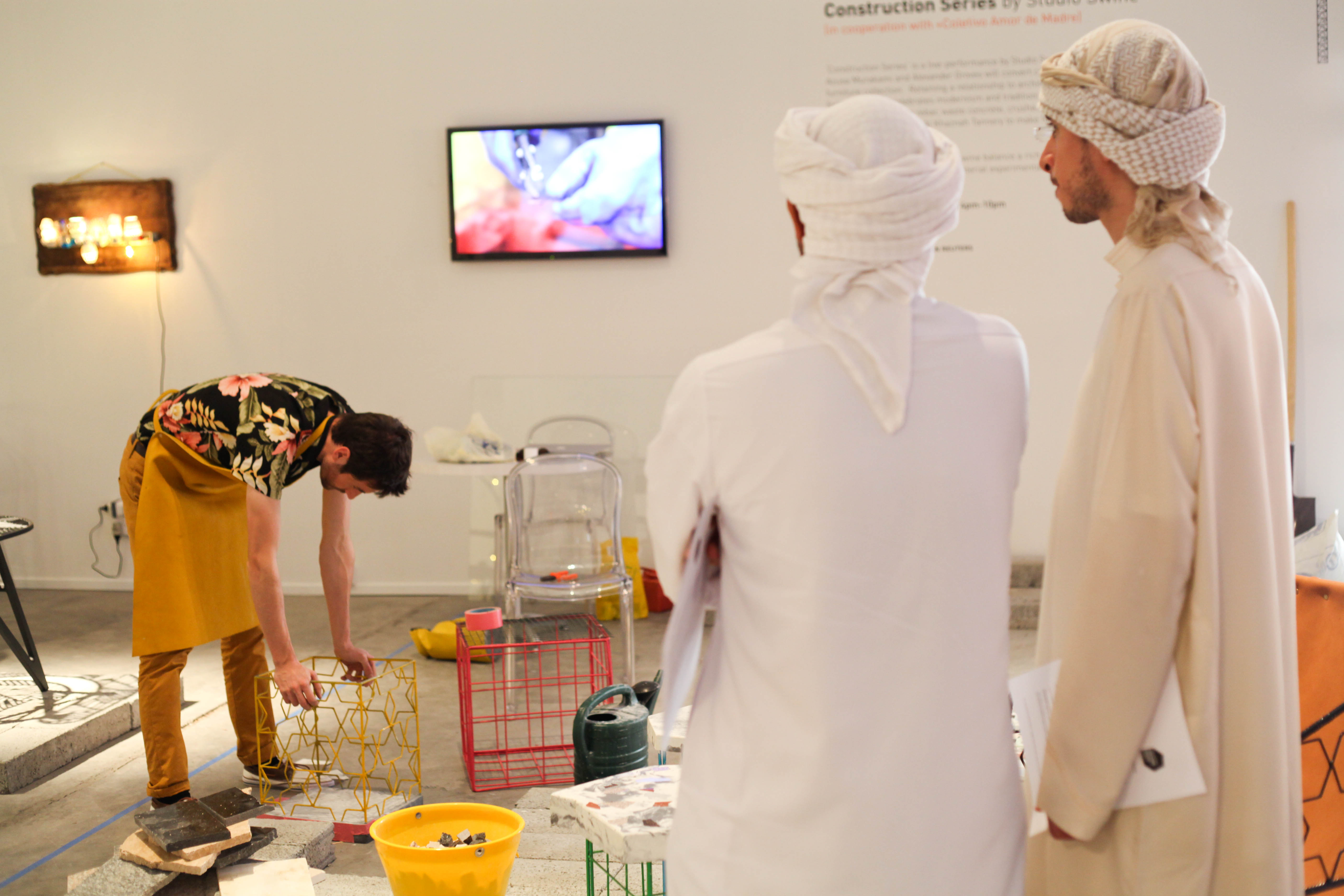 Guests visit Design Days Dubai 2013.